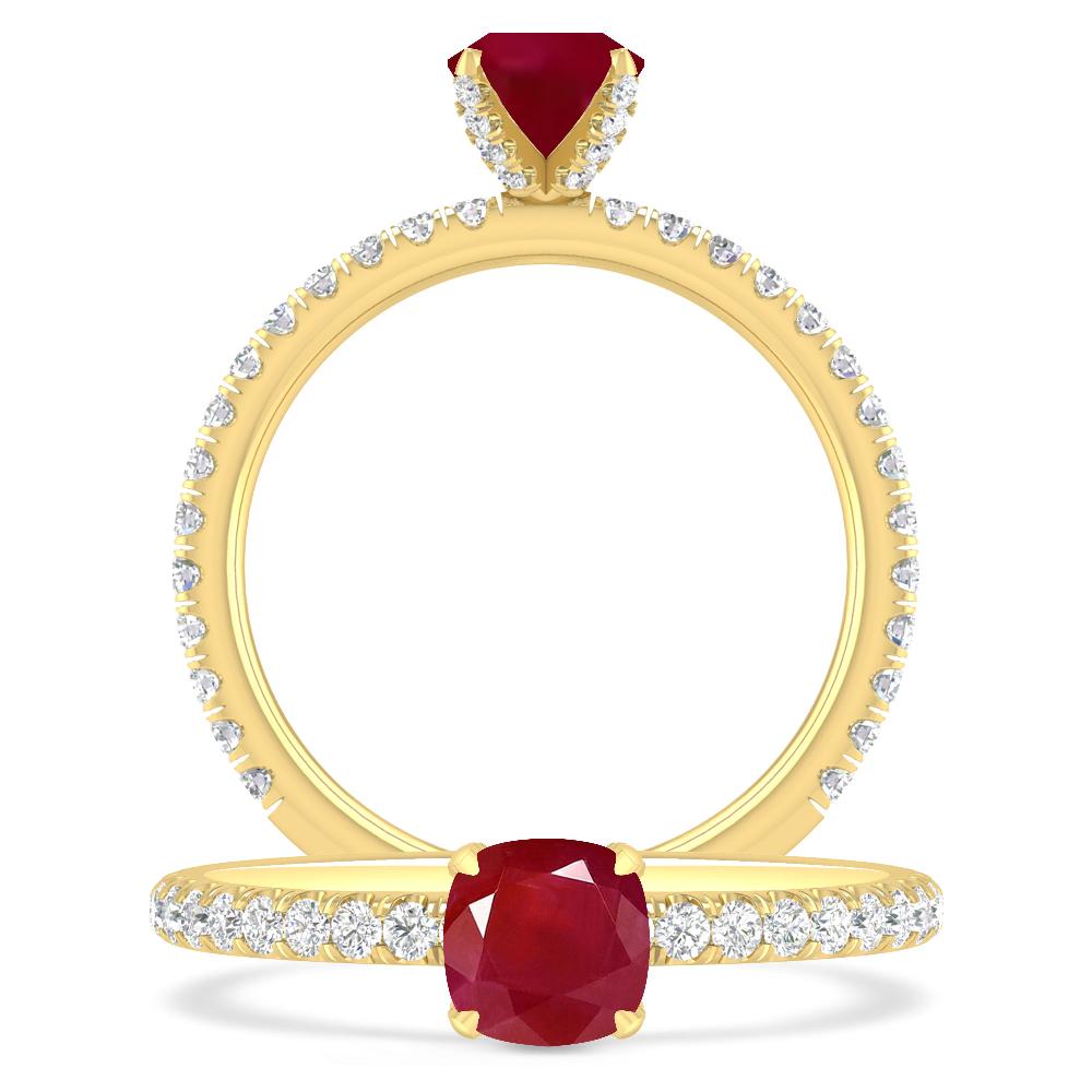 Yellow Gold - Ruby