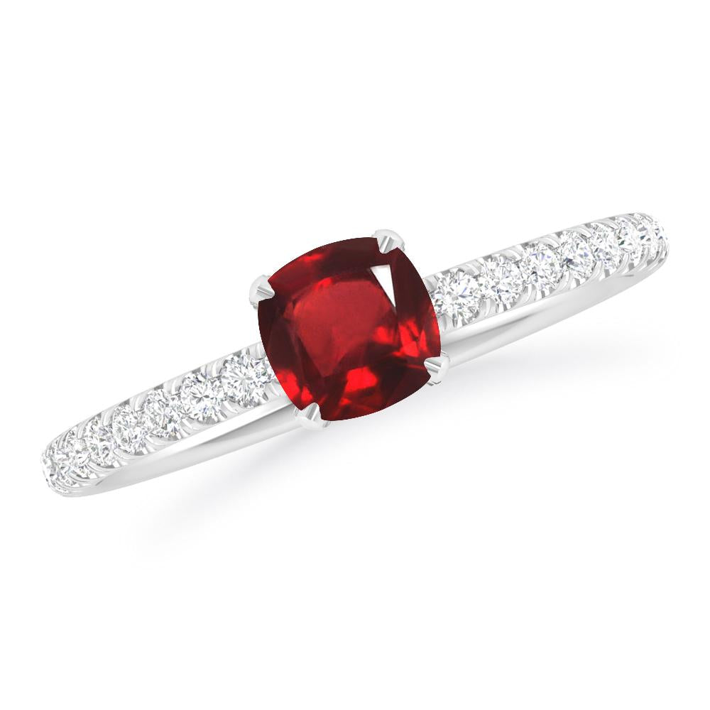 White Gold - Ruby