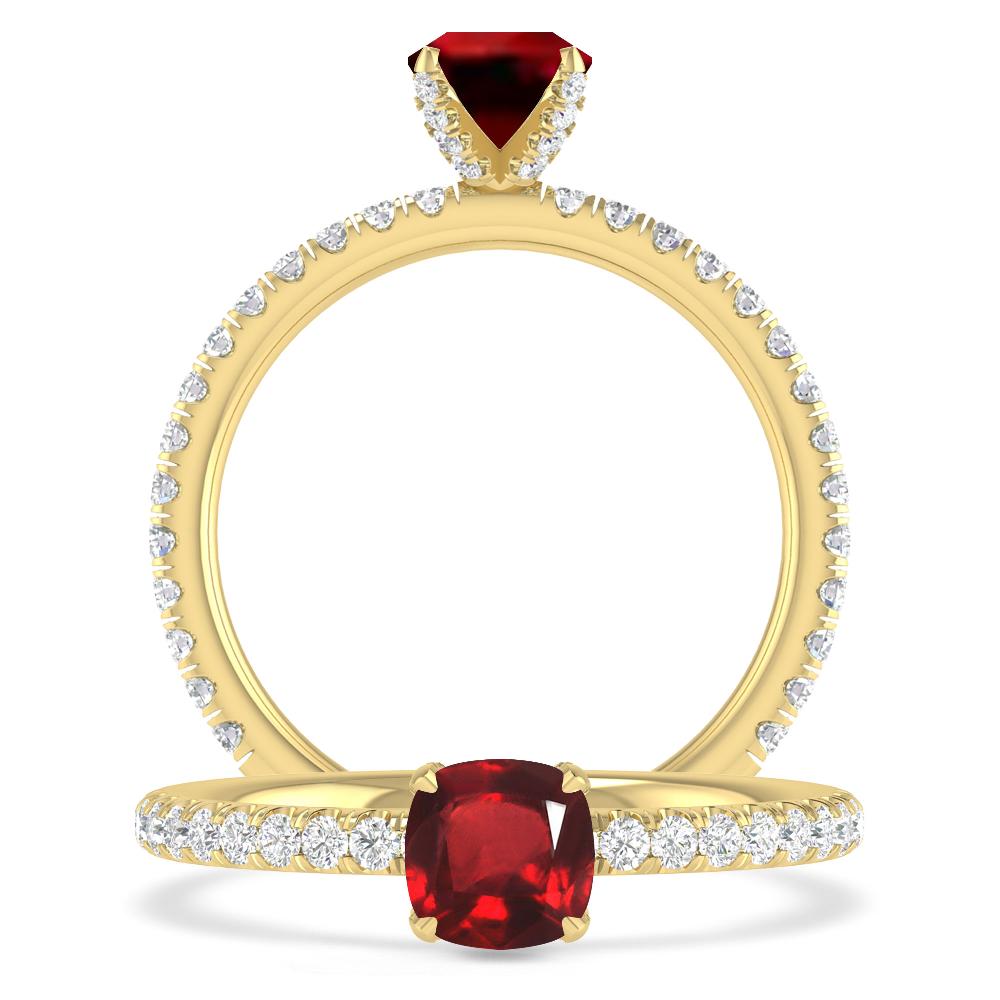 Yellow Gold - Ruby