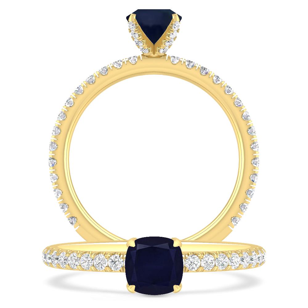 Yellow Gold - Sapphire