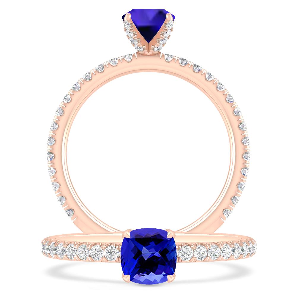 Rose Gold - Tanzanite