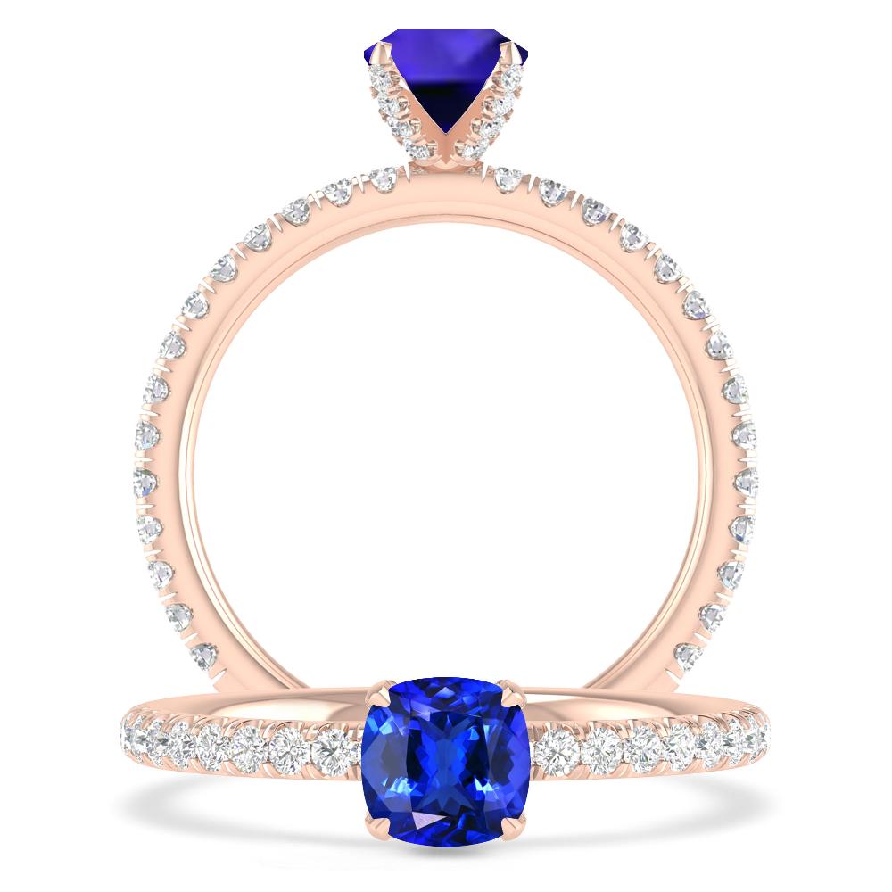 Rose Gold - Tanzanite