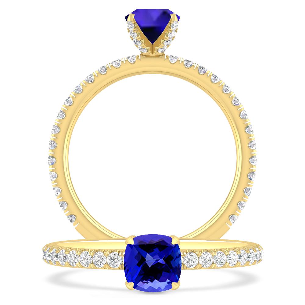 Yellow Gold - Tanzanite