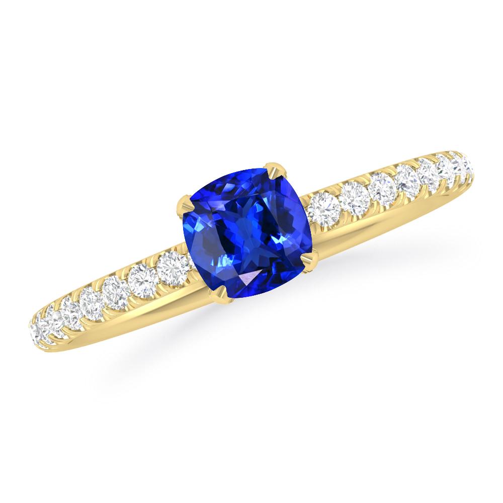 Yellow Gold - Tanzanite