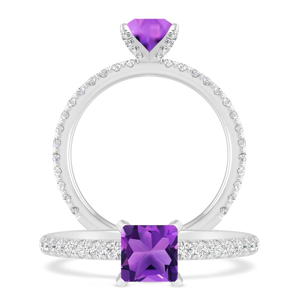 White Gold - Amethyst