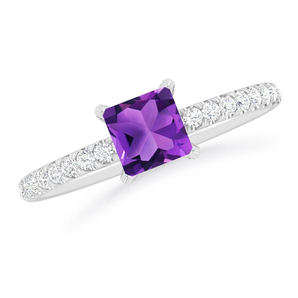 White Gold - Amethyst