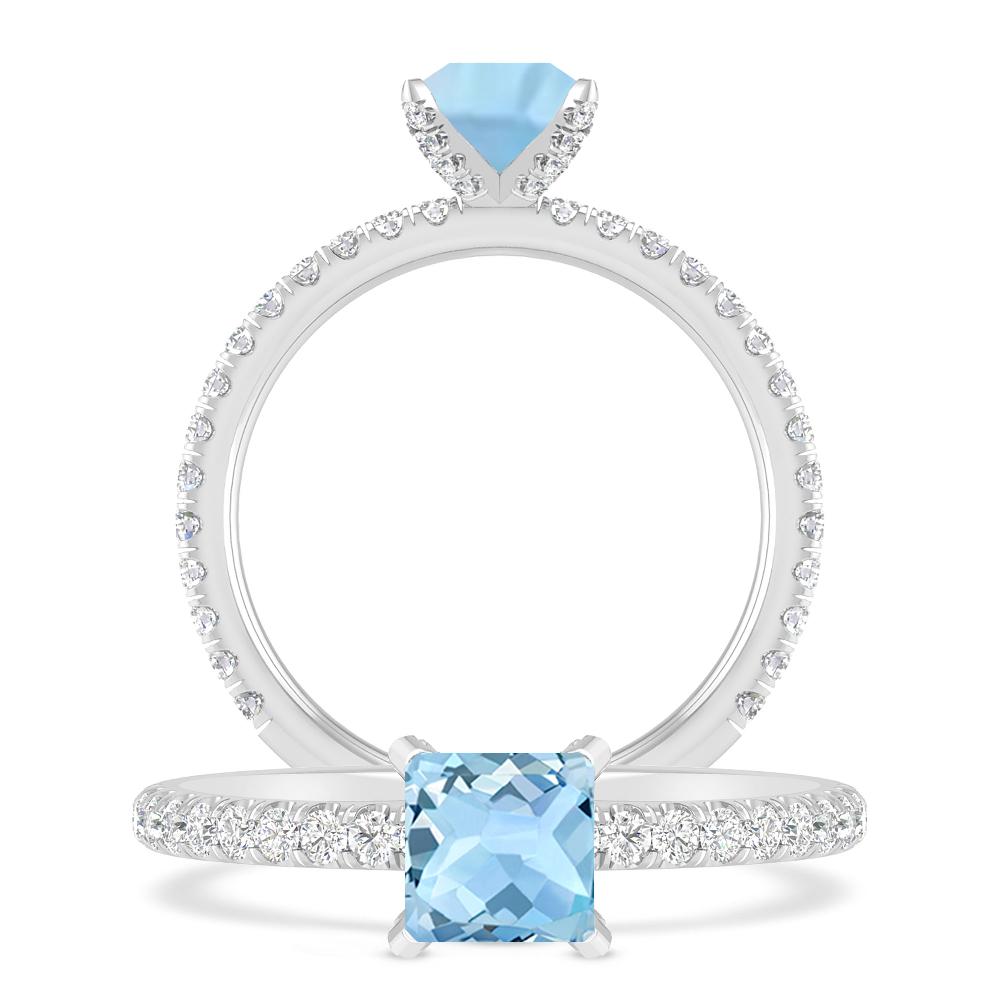 White Gold - Aquamarine