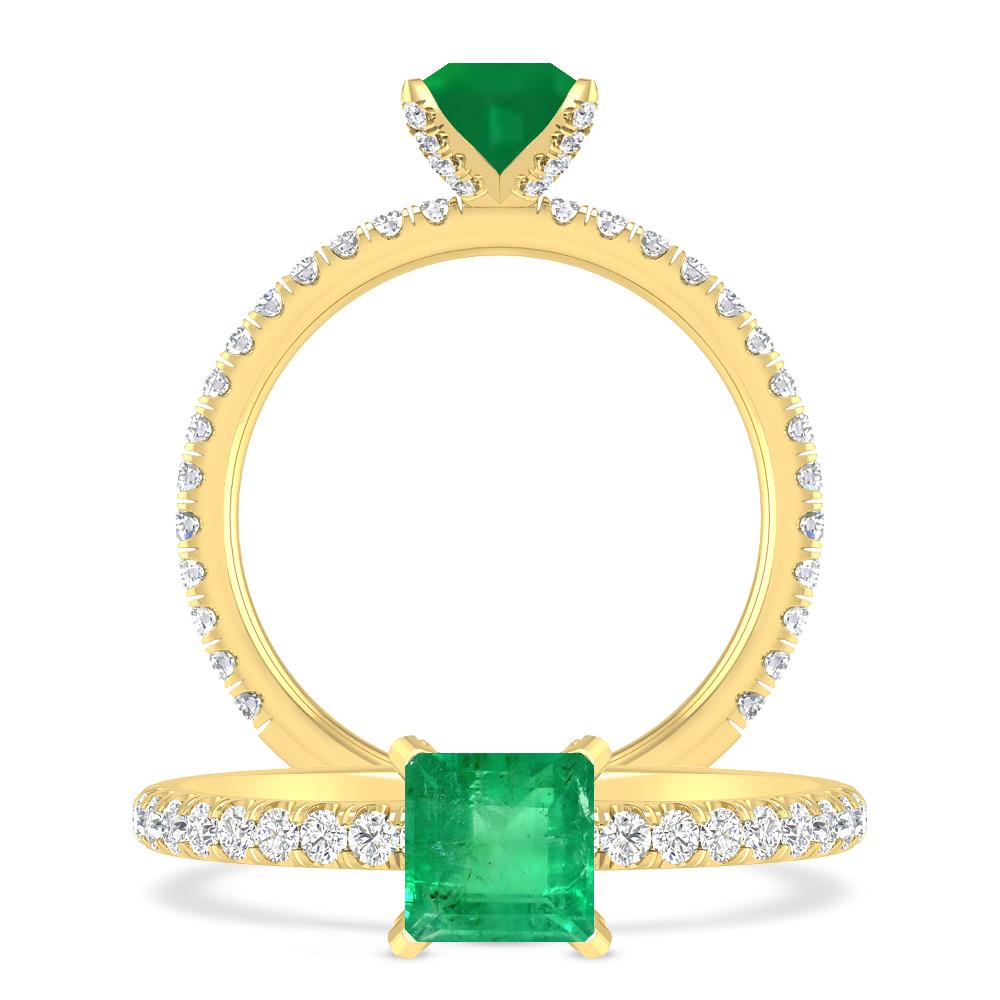 Yellow Gold - Emerald