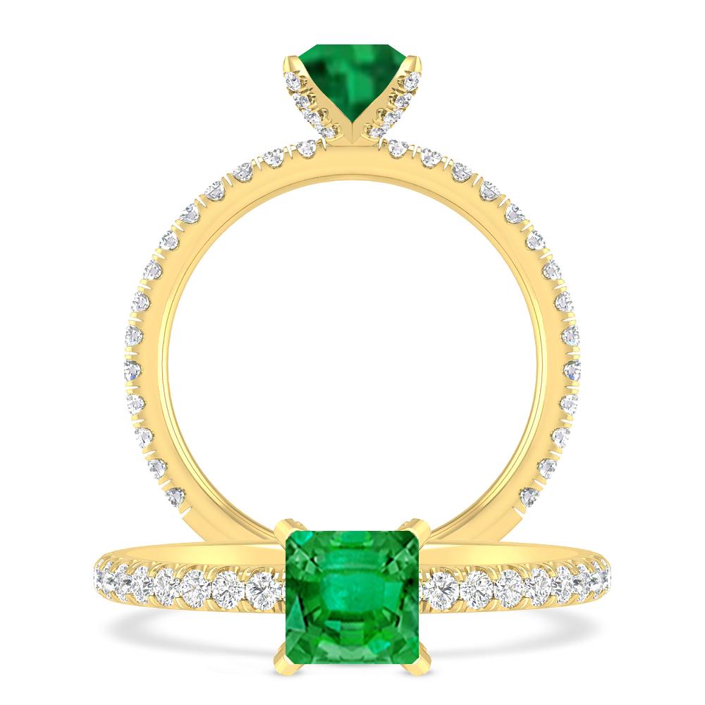 Yellow Gold - Emerald