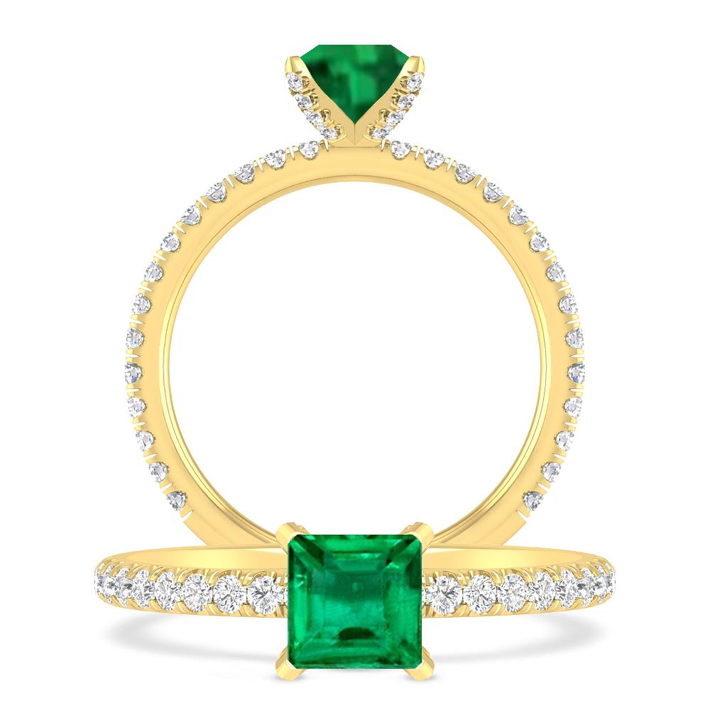 Yellow Gold - Emerald