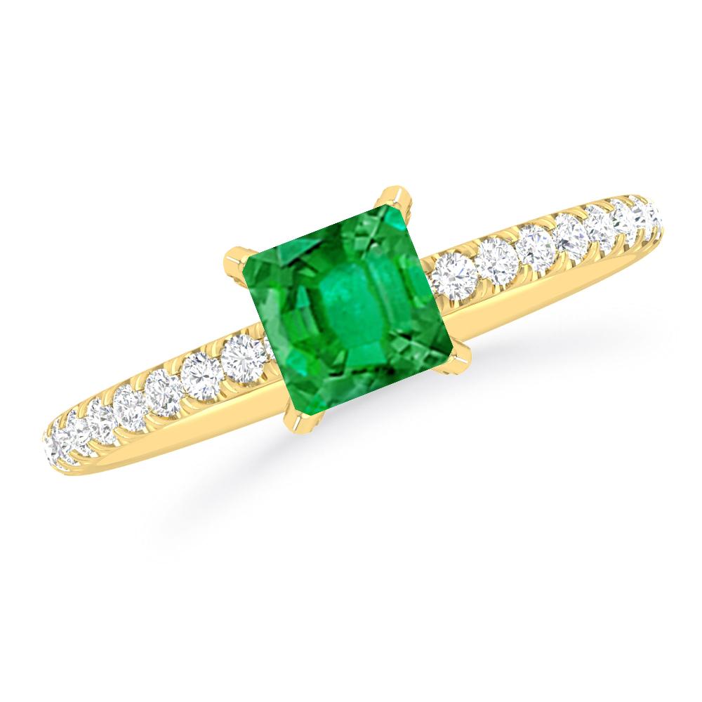 Yellow Gold - Emerald