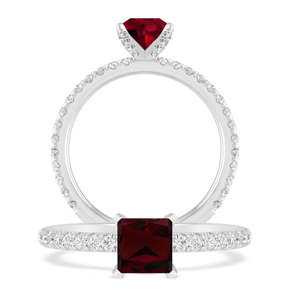 White Gold - Garnet