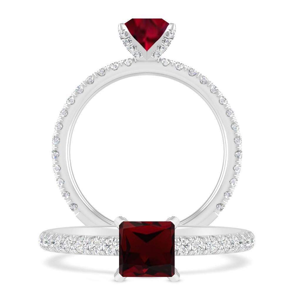 White Gold - Garnet