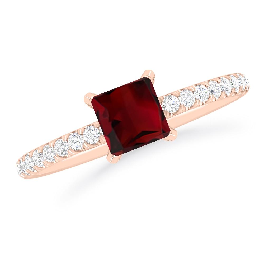 Rose Gold - Garnet