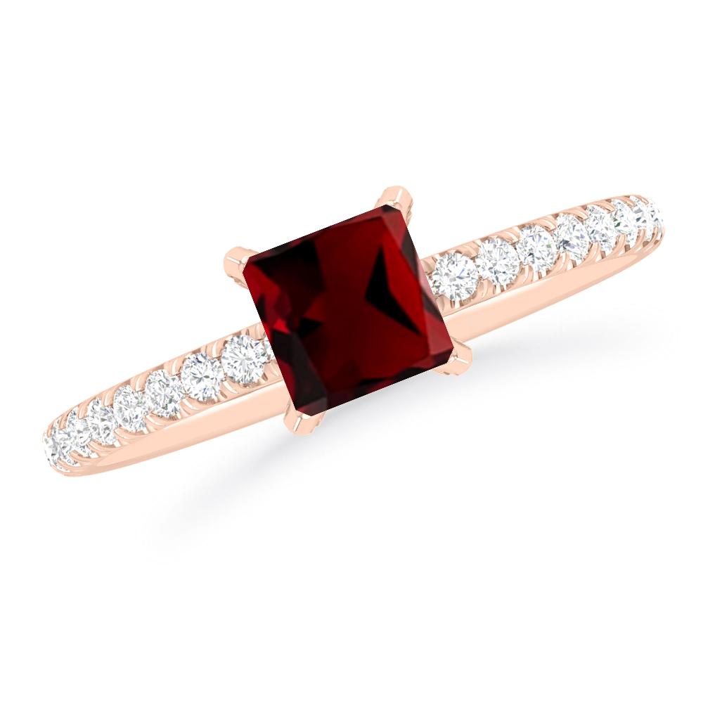 Rose Gold - Garnet