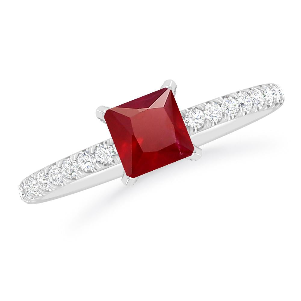 White Gold - Ruby