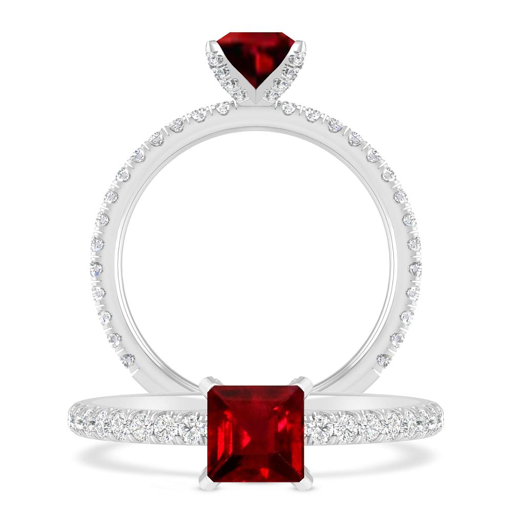 White Gold - Ruby