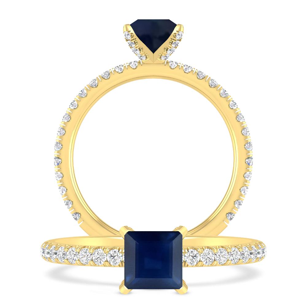 Yellow Gold - Sapphire