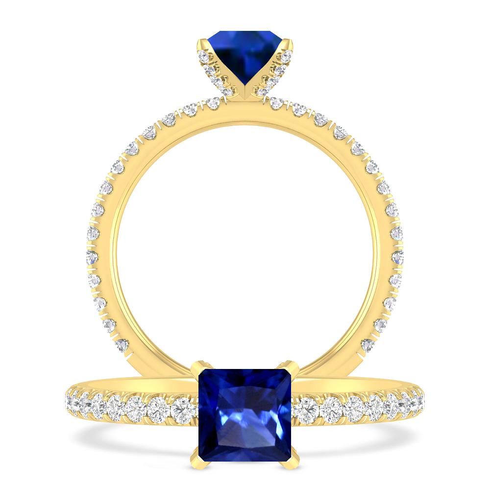 Yellow Gold - Sapphire