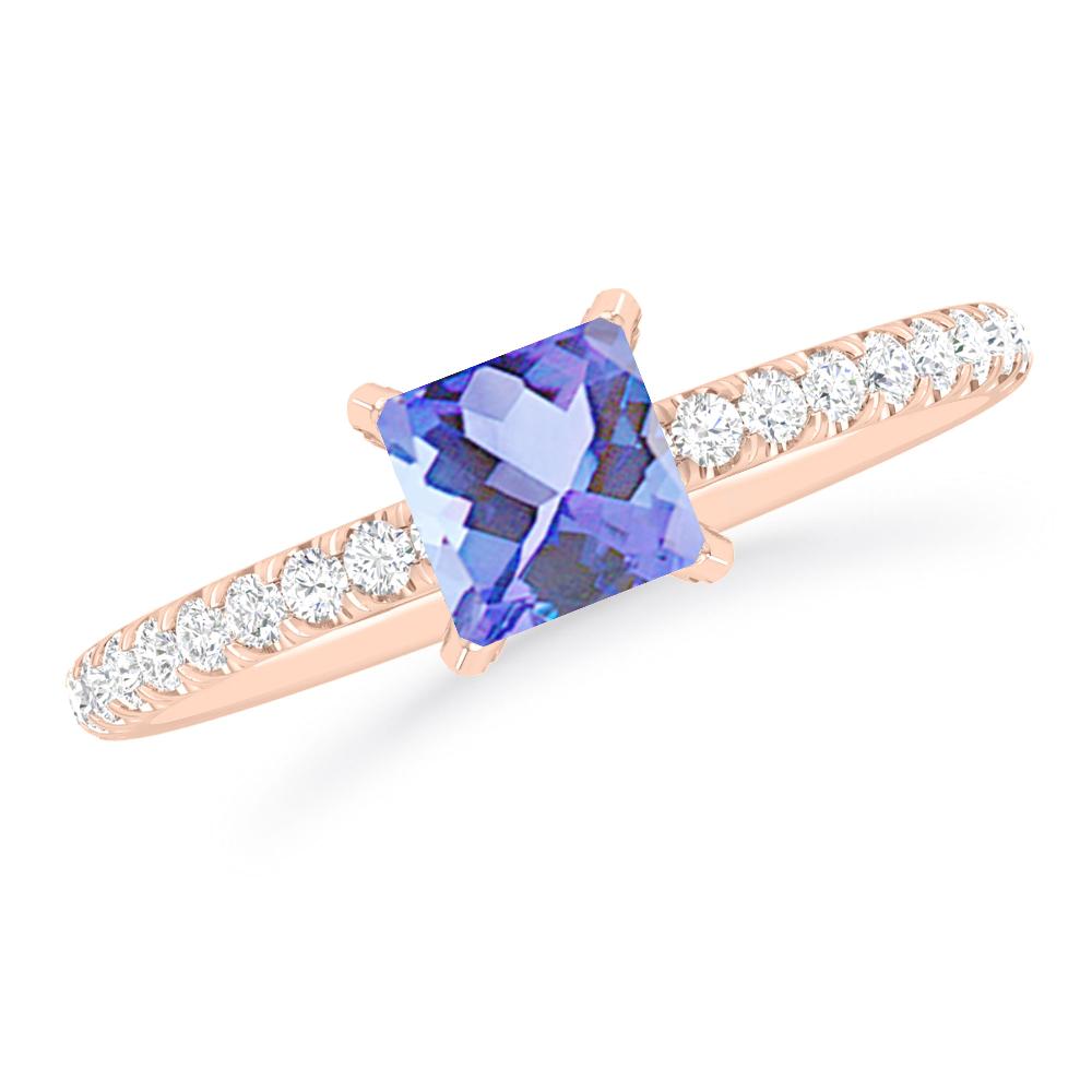 Rose Gold - Tanzanite