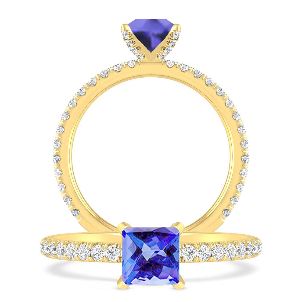 Yellow Gold - Tanzanite