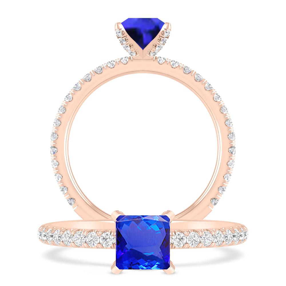 Rose Gold - Tanzanite