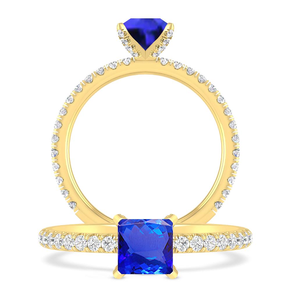 Yellow Gold - Tanzanite