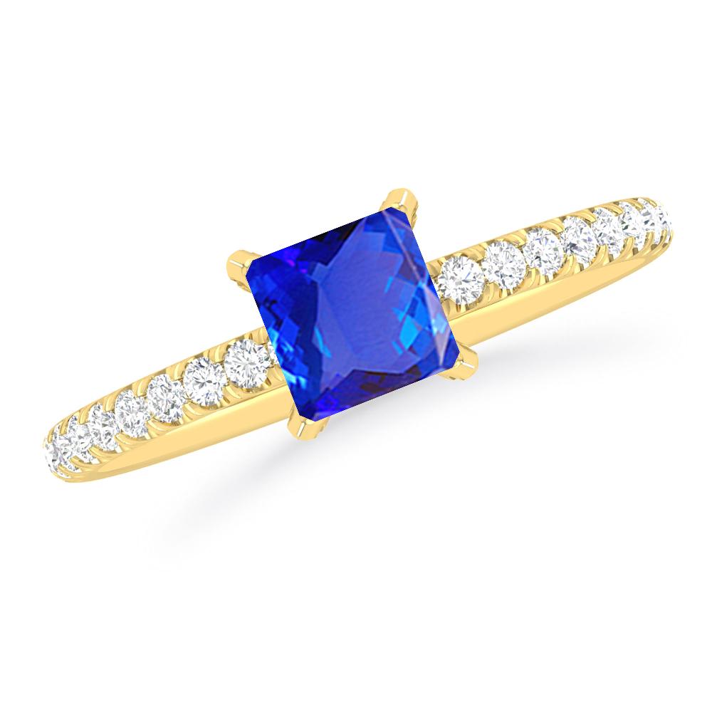 Yellow Gold - Tanzanite