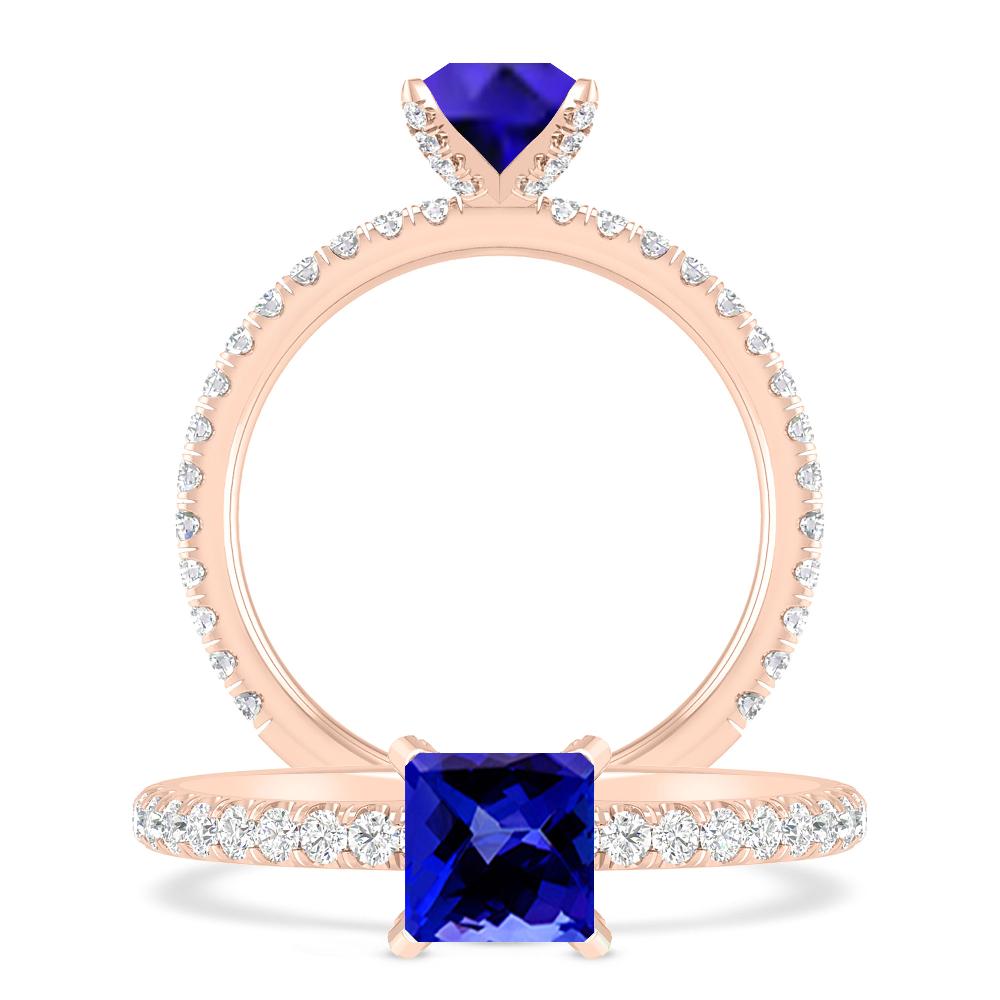 Rose Gold - Tanzanite