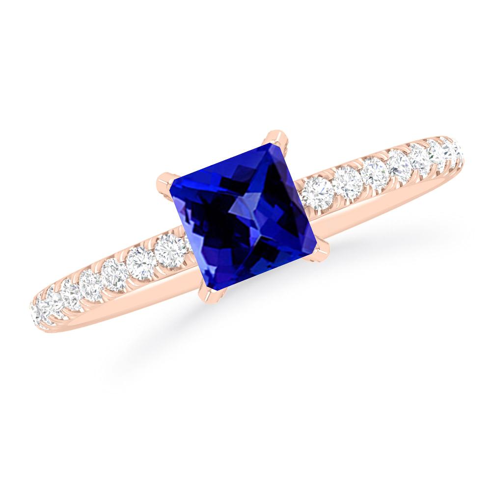 Rose Gold - Tanzanite