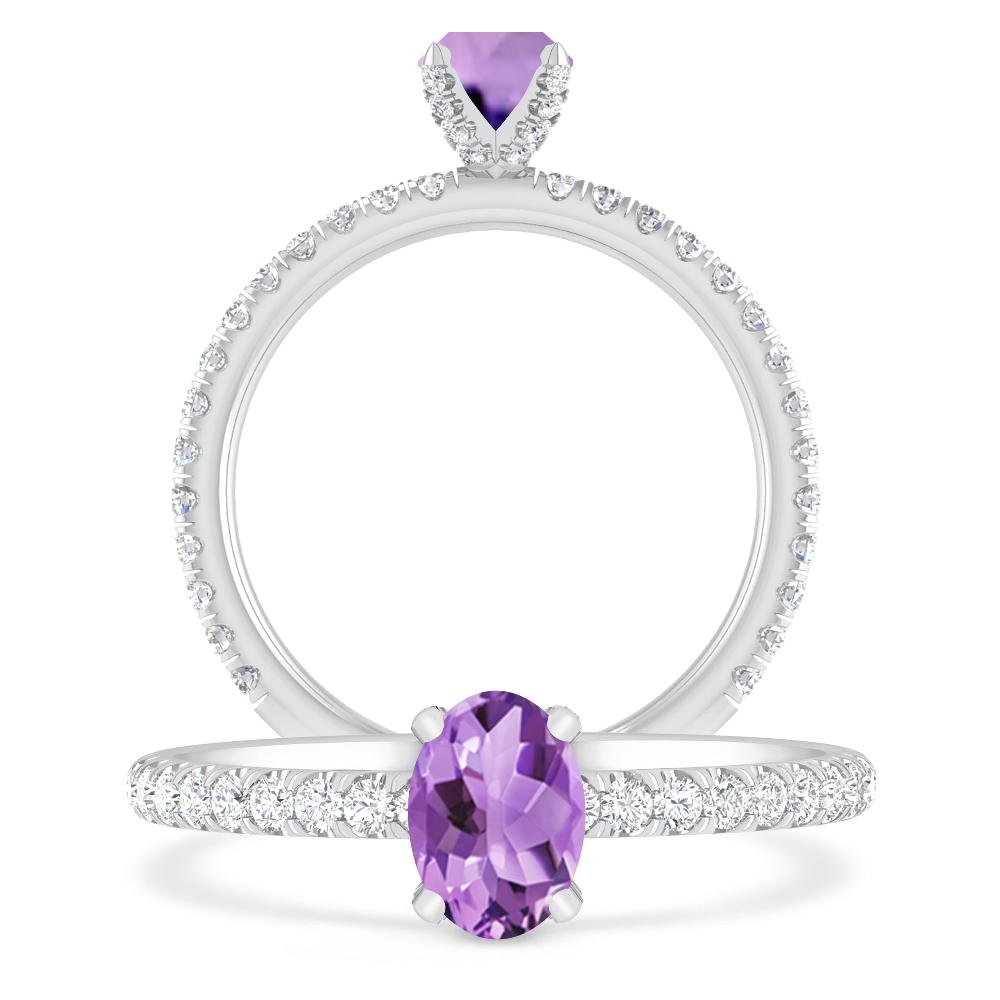 White Gold - Amethyst