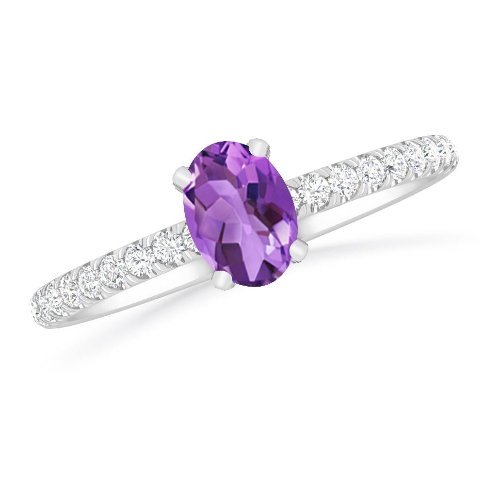 White Gold - Amethyst