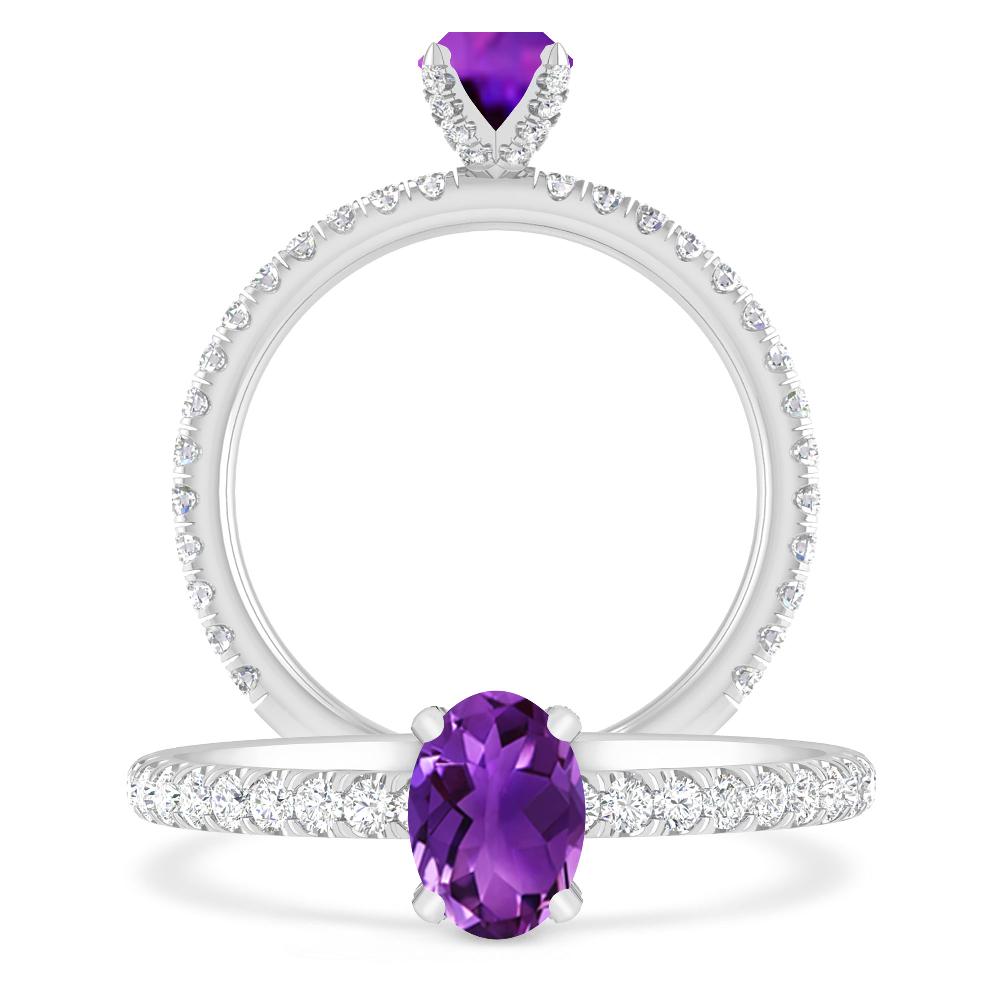 White Gold - Amethyst