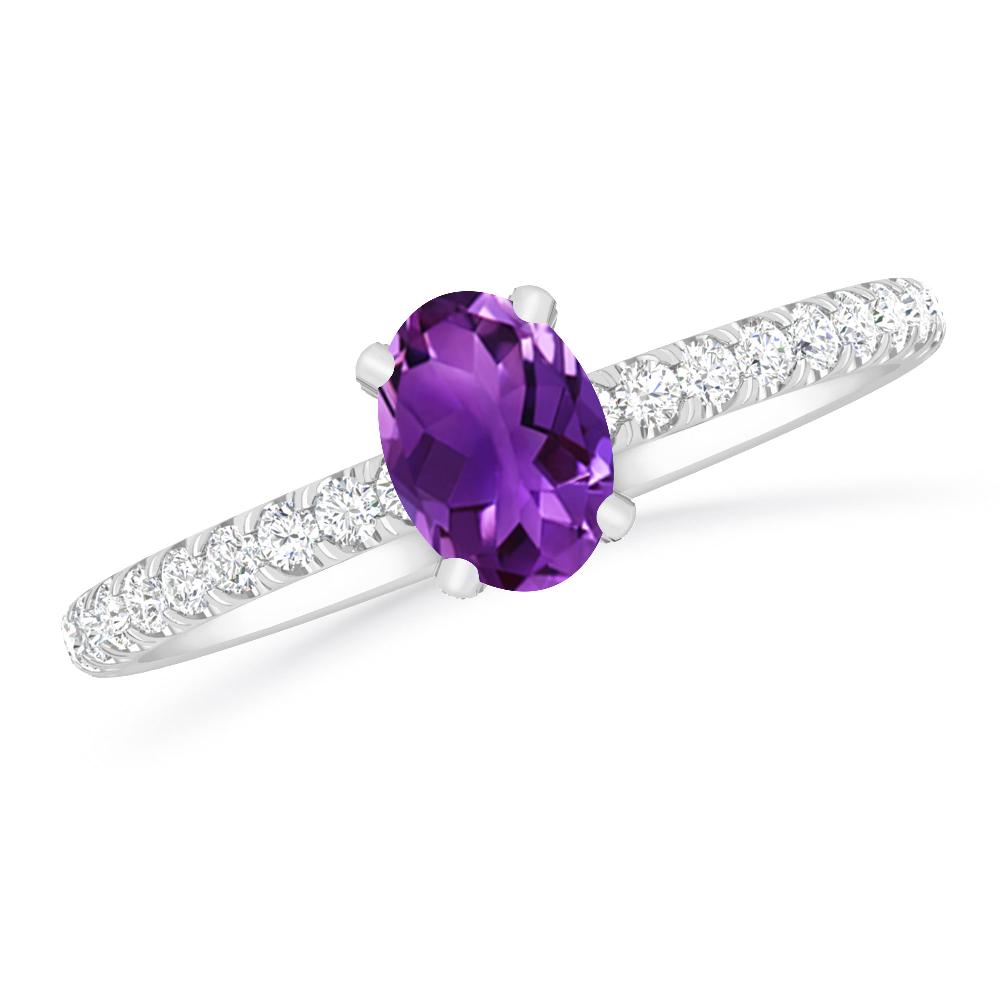 White Gold - Amethyst