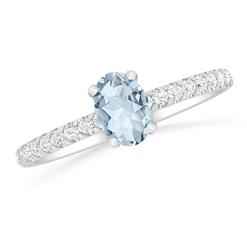 White Gold - Aquamarine