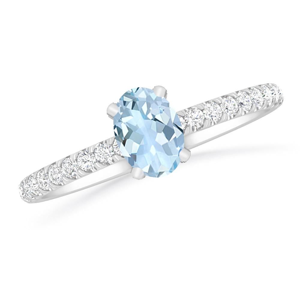 White Gold - Aquamarine