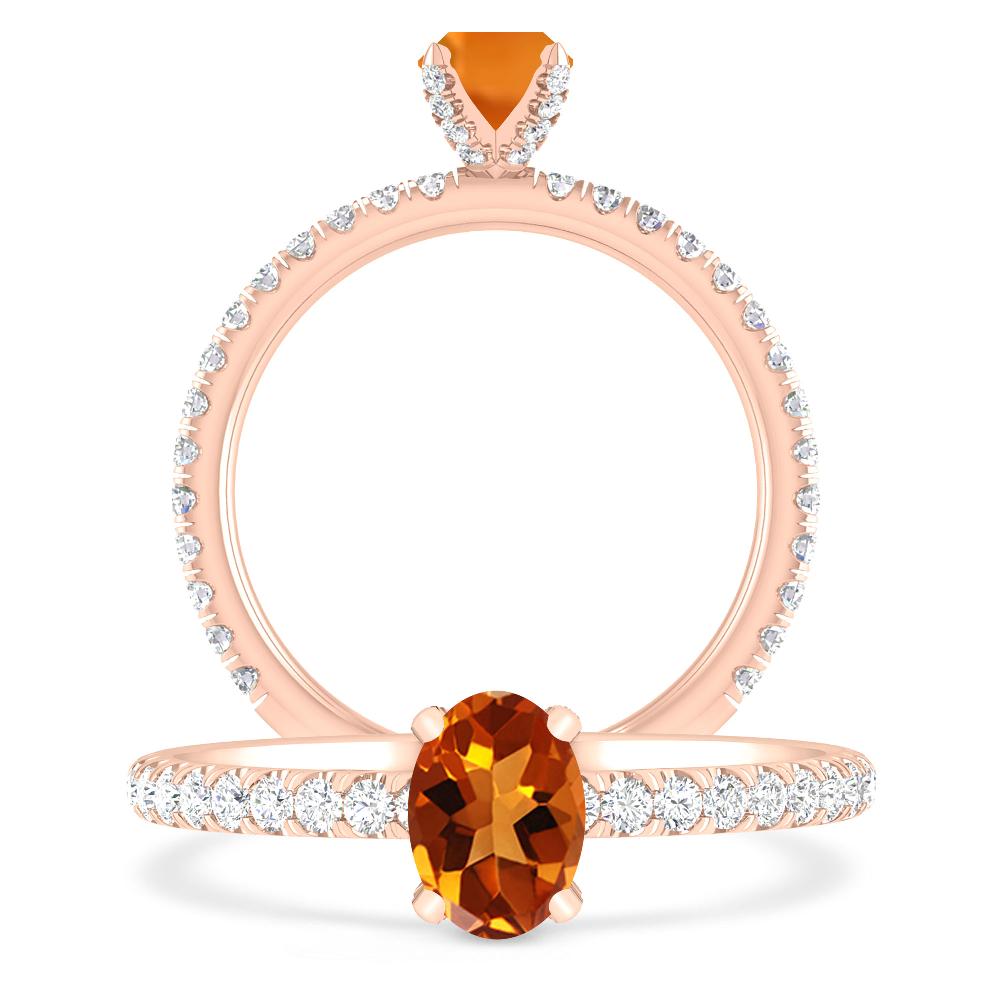 Rose Gold - Citrine