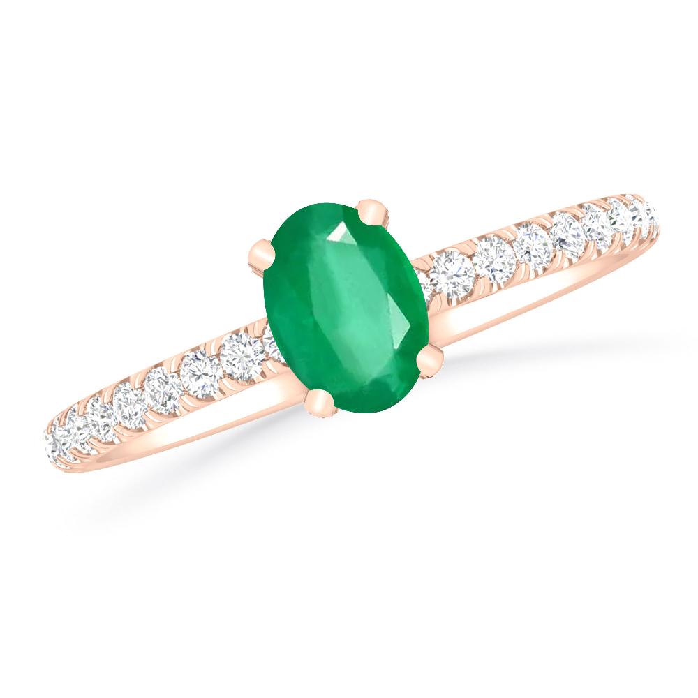 Rose Gold - Emerald