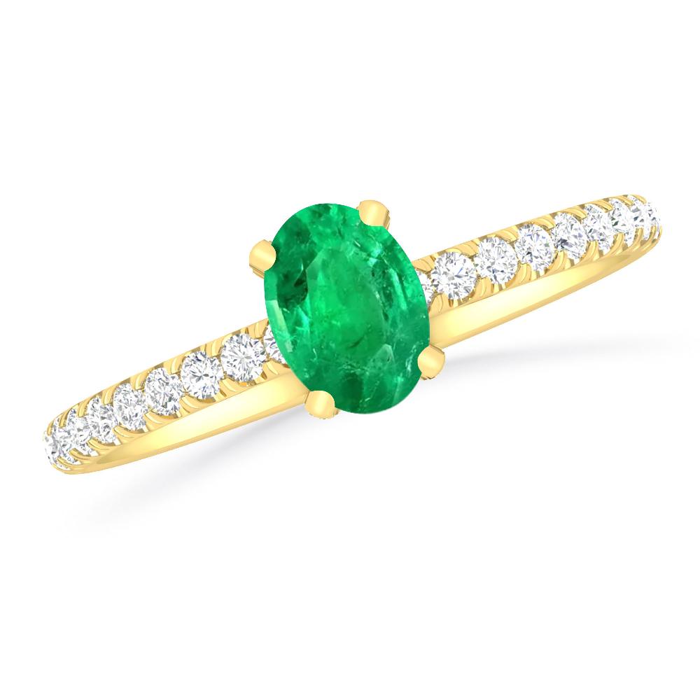 Yellow Gold - Emerald