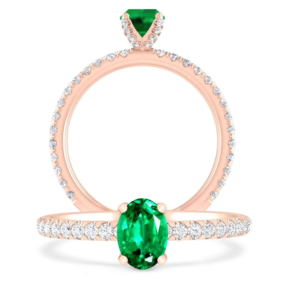 Rose Gold - Emerald