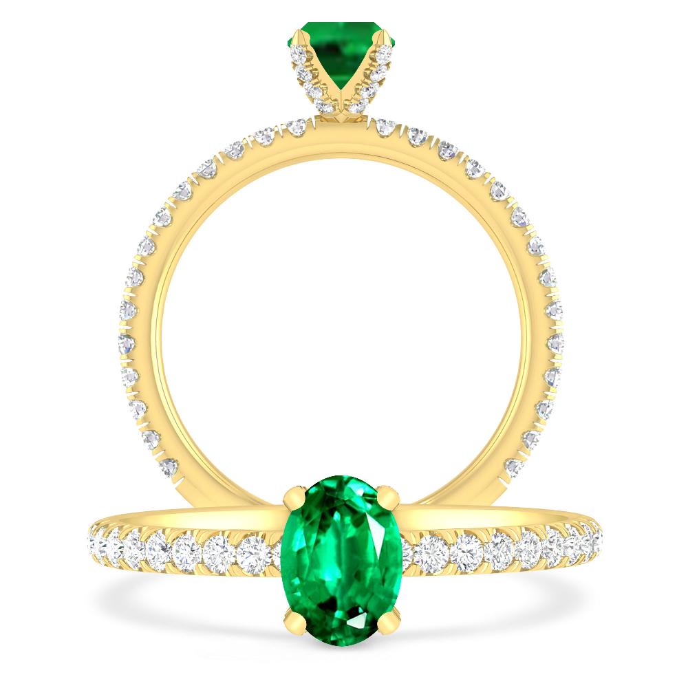 Yellow Gold - Emerald