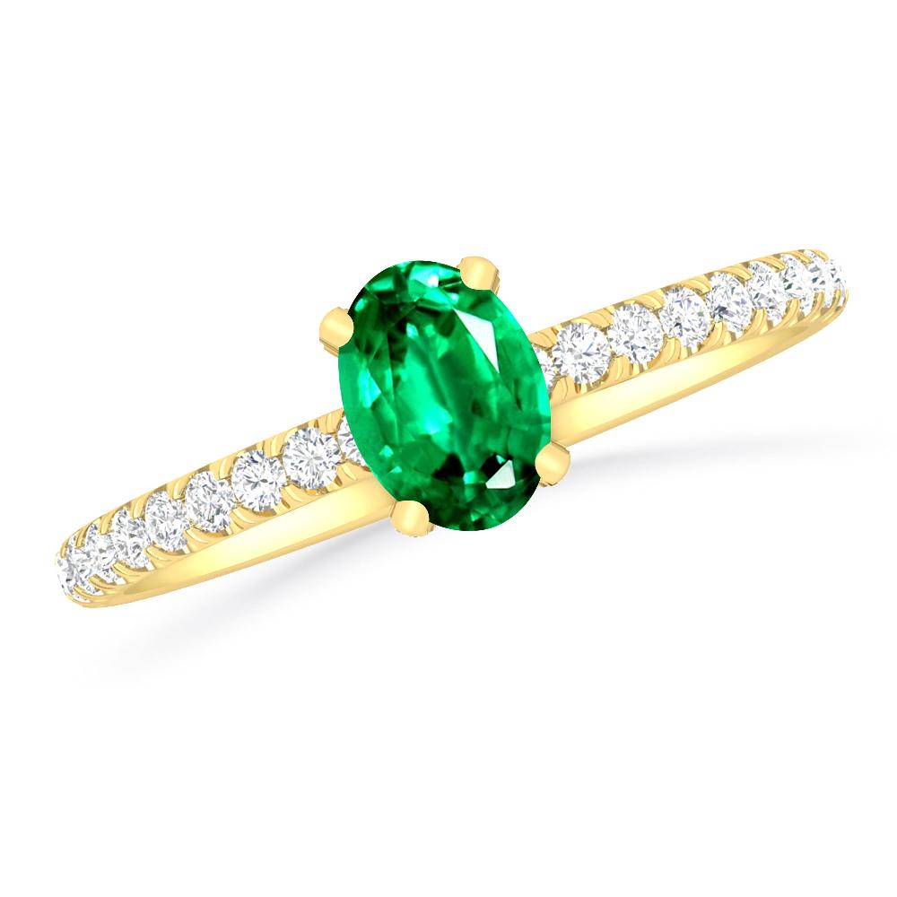 Yellow Gold - Emerald