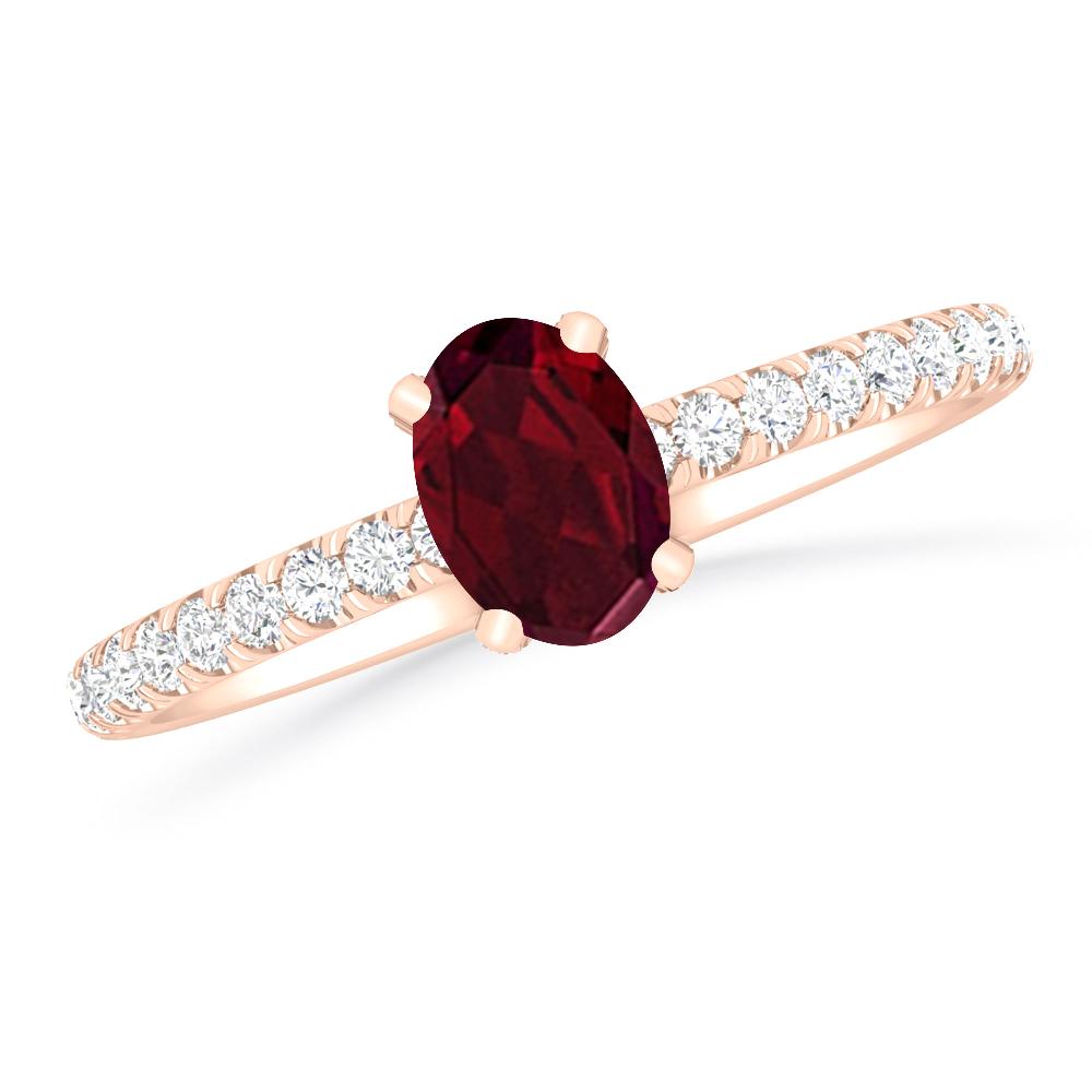 Rose Gold - Garnet