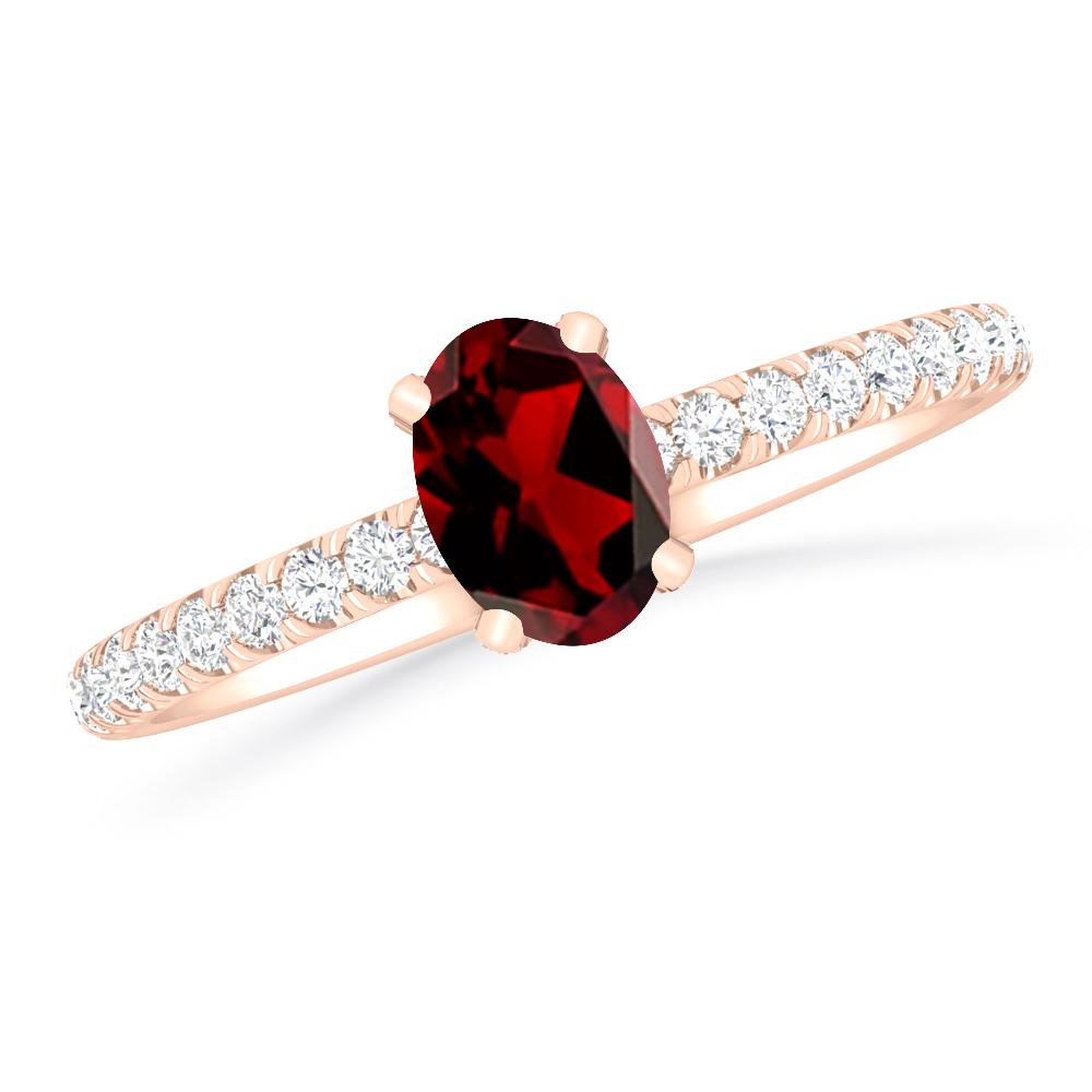 Rose Gold - Garnet