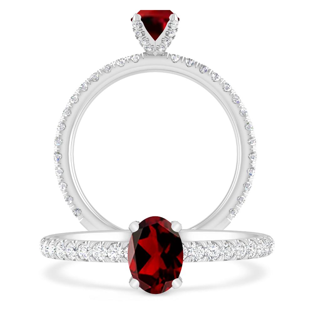 White Gold - Garnet