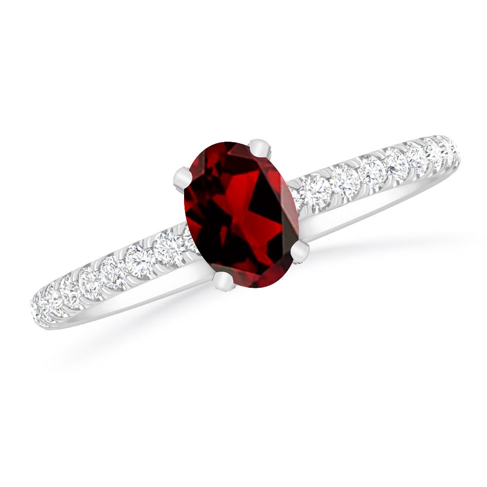 White Gold - Garnet