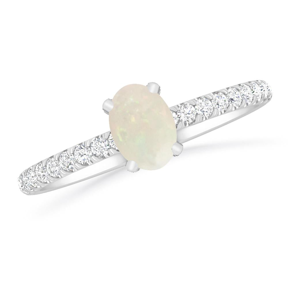 White Gold - Opal