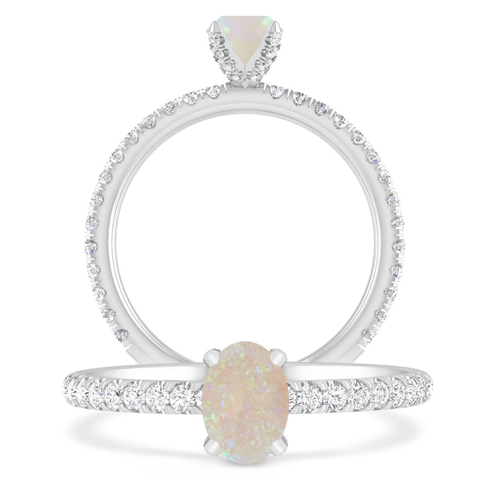 White Gold - Opal