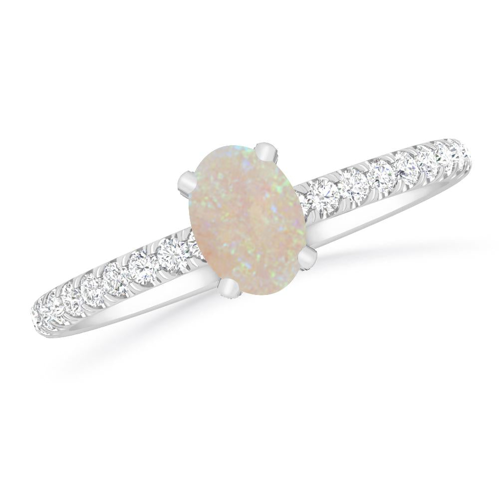 White Gold - Opal