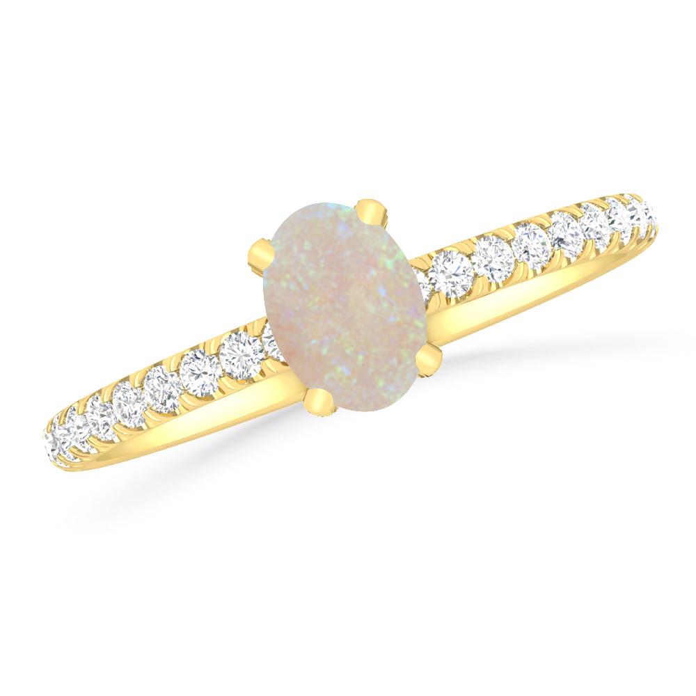 Yellow Gold - Opal